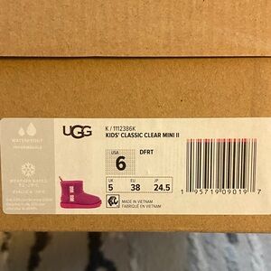 UGG Kids' Classic Clear Mini II Boots - Vibrant Pink